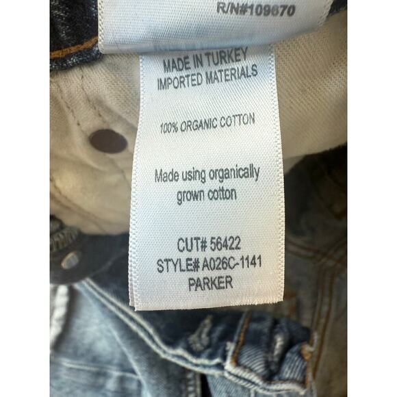 Agolde Parker Vintage Cutoff Shorts in low key Size 26 5 button fly denim - Picture 13 of 13